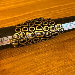 Bronze adjustable bubble ring stretchy size 7 1/2 new on card